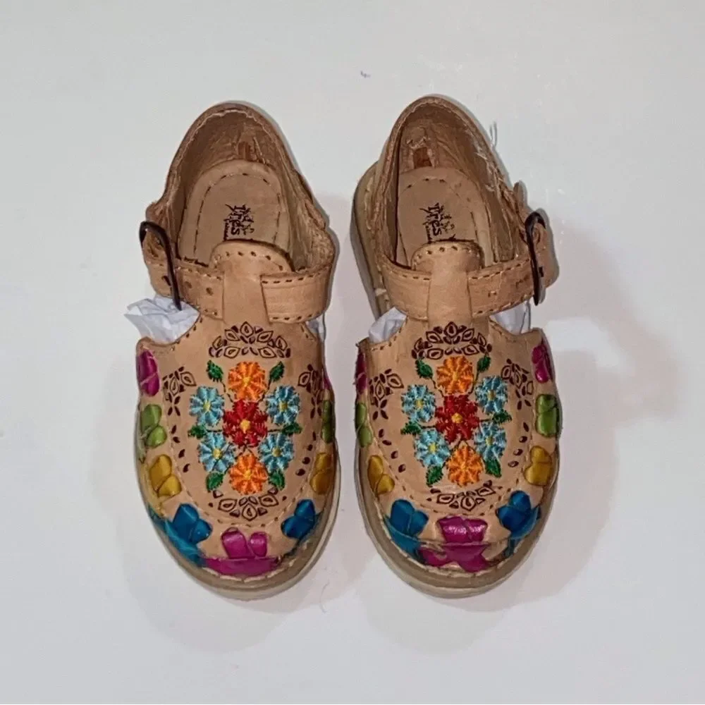 🥰Tres Reinas Original Leather Blue Tag Detailed Craftsmanship Kids Shoes Size 6C